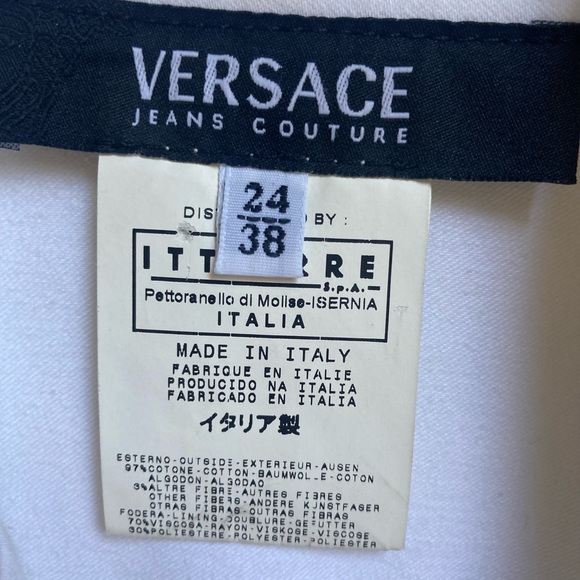 🆕 WOTS VERSACE Jeans Couture 24/XS/2 - Picture 3 of 10
